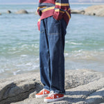 Men's Loose-Fit Straight-Leg Workwear Denim Jeans