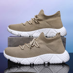 Outdoor Casual Shoes Thick-soled Flyknit Breathable Sneakers