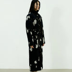 Dark Tie-dye Corduroy Quilted Skirt