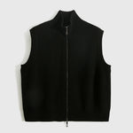 Women's Wool Loose-Knit Cardigan Vest