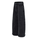 American-style Streetwear Hip-hop Distressed Wide-leg Jeans