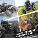 TEMU Can't Sale. UK Rc Car Rock Crawler Rechargeable Off Road Truck 4WD , Metal Shell LED Headlights Remote Control Off Road Car Truck,Logistics Is Randomly Sent By Amazon Logistics,Royal Mail,