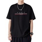 Mens Casual Loose-Fit Mesh Short-Sleeve T-Shirt