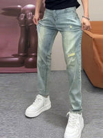 Shanxi Stretchy Slim Straight Pants