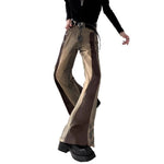 Retro Washed Distressed Loose Straight-Leg Wide-Leg Pants For Men