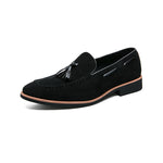 Men's Low Cut Casual And Fashionable Youth Frosted Leather Bean Shoes