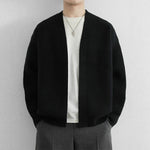Retro-style Loose-fit Casual Chic Versatile Knit Sweater Cardigan