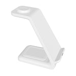 3-in-1 Multi-functional Upright Mobile Phone Holder Dual Coil Wireless Charger
