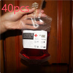 Transparent Food Grade PVC Drink Beverage Bag Vampire Blood Bag Cosplay Pouches Props Halloween Party Decoration Supplies