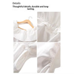 French-style Off-shoulder Ruffled Short Sleeves