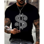 Mens Casual Summer T-Shirt With 3D Print