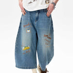 Wide-leg Capri Jeans Summer American Style
