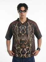 Street-style Printed Short-sleeve T-shirt Mens Top