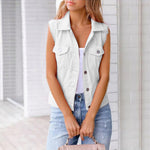 Denim Vest Jacket For Spring And Summer