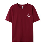 Mens Casual Loose-fit Short-sleeve Top