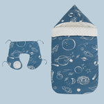 Newborn Baby Blanket Warm Fleece Stroller Cover Quilt