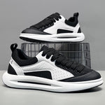 2026 New Summer Men's Mesh Breathable Skate Shoes, Thick Sole Trendy Casual Sports Mesh Sneakers For Young Men & Travel