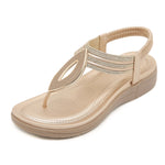Comfortable Round-toe Large-size Flats For Seaside Vacations