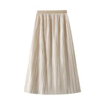 French-style Lace And Mesh Patchwork High-Waisted Elastic Waist Skirt