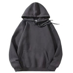 Loose-fitting Versatile Drawstring Casual Hooded Sweatshirt For Fall And Winter