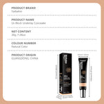 Hydrating Lightweight BB Cream, Long-wear Natural Fit Tinted Makeup Base, Non-cast White Sun Protection Primer, 30g
