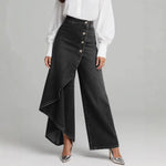 Women's Solid-Color Fashionable Casual Real Denim Jeans