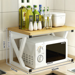 2 3 Tier Microwave Oven Rack Stand Storage Holder Kitchen Corner Shelf Black