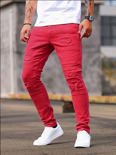 Shanxi Stretchy Slim Straight Pants