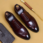Men's Business Formal Pointed-Toe Oxford Shoes
