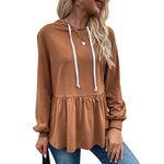 Designer-style Pullover Hoodie In Solid Color
