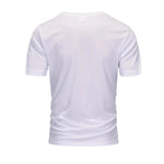 Mens Casual Loose-Fit Mesh Short-Sleeve T-Shirt