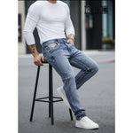 Shanxi Stretchy Slim Straight Pants
