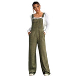 Corduroy Slimming Loose-fitting Jumpsuit