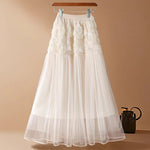 Gentle Medium-length Fairy-like A-line Maxi Tulle Dress