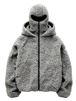 Double-hooded Cardigan Fleece Thermal Sweatshirt