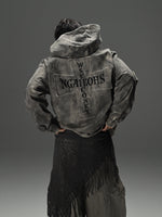 High-street Cross-embroidered Loose-fit Long-sleeve Couples Sweatshirt