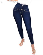 Bodybuilding Peach-butt Shaping Jeans In Light Blue