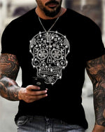 Mens Casual Summer T-Shirt With 3D Print