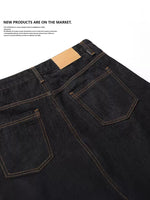 Street-style Couples Loose-fitting Wide-leg Capri Pants
