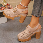 Plus-size Headband Metal Hollow-out Sandals