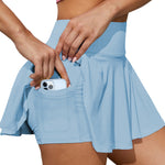 Womens High-Waisted Casual Sports Yoga Skirt