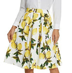 Digital-print Womens Midi Skirt