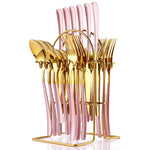 Stainless Steel Cutlery 24-piece Set Moonlight 666 West Cutlery Rack