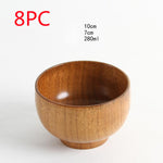 Japanese style natural jujube wooden bowl