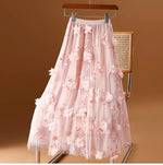 Mid-length High-waisted A-line Ultra-fairy Skirt