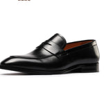 Mens Casual Leather Slip On Shoes Trendy For Summer