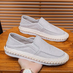 Mens Casual Loafers Traditional Beijing-style Breathable Canvas Shoes