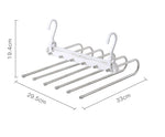 Multifunctional folding pants rack