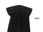 Lace Waistband With Goose Down Non-slip Slimming Tights