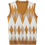 Mens Fashionable Thin V-Neck Knitted Vest